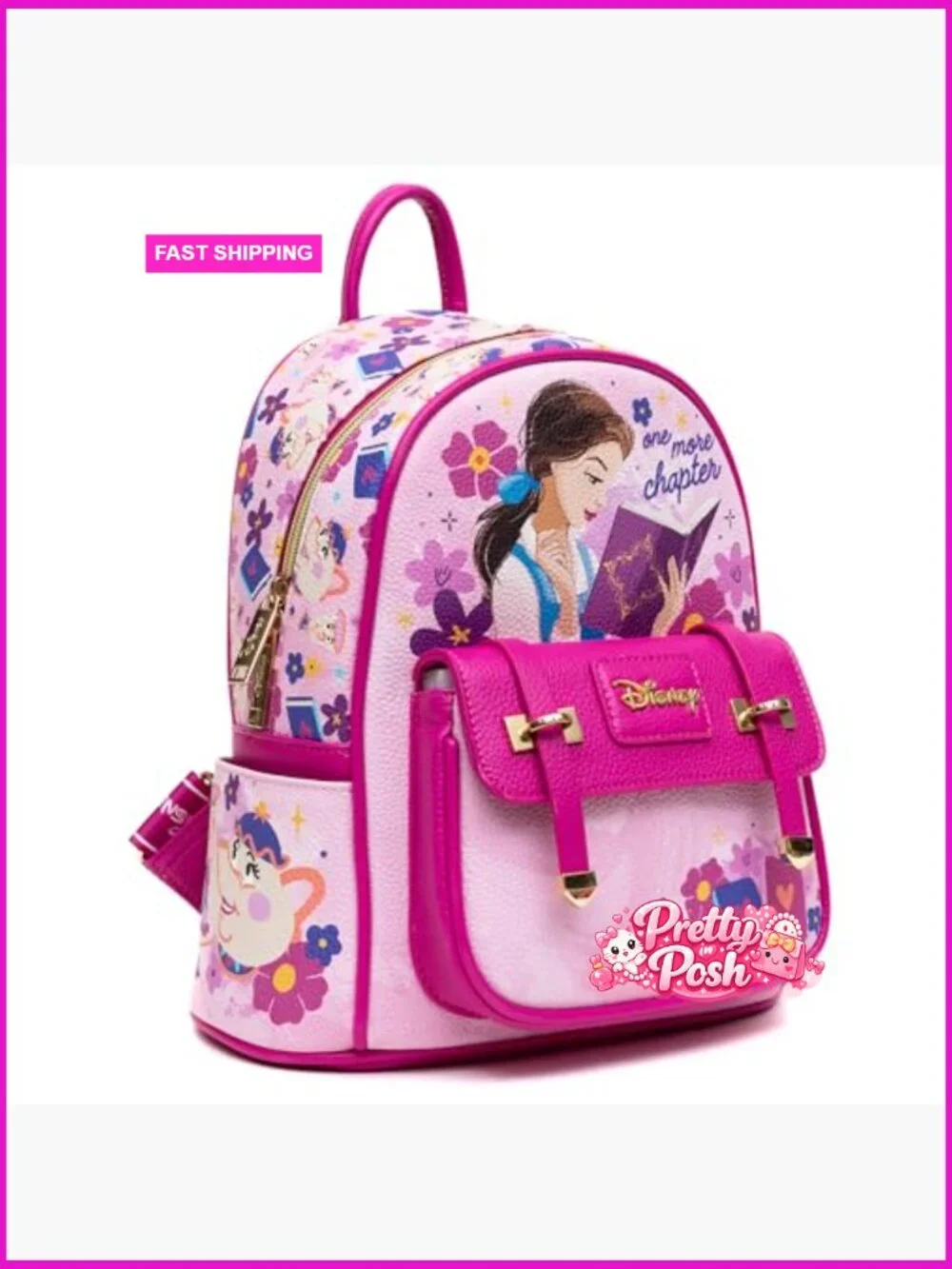 Vegan Leather Fashion Mini Backpack with Adjustable Straps
